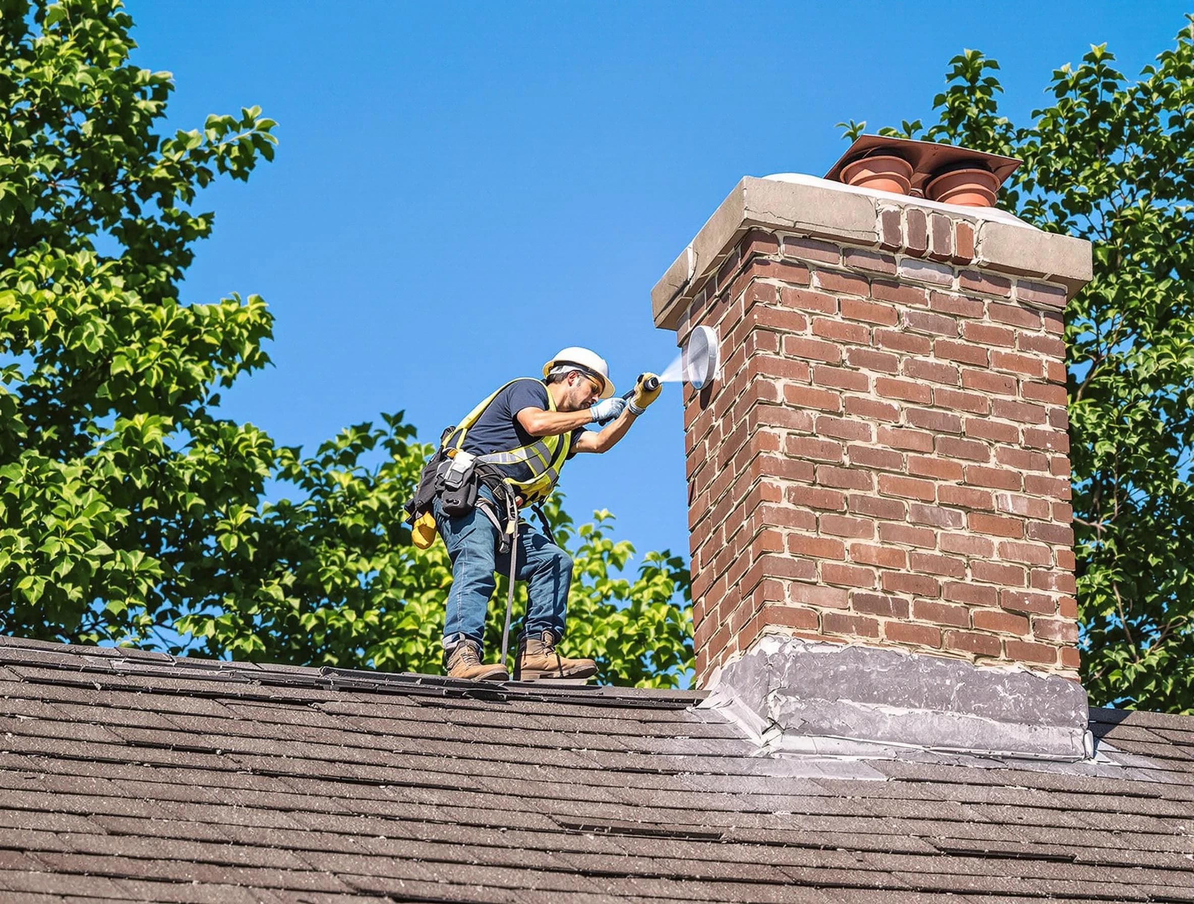 Stockbridge Chimney Sweep performing an inspection with advanced tools in Stockbridge, GA