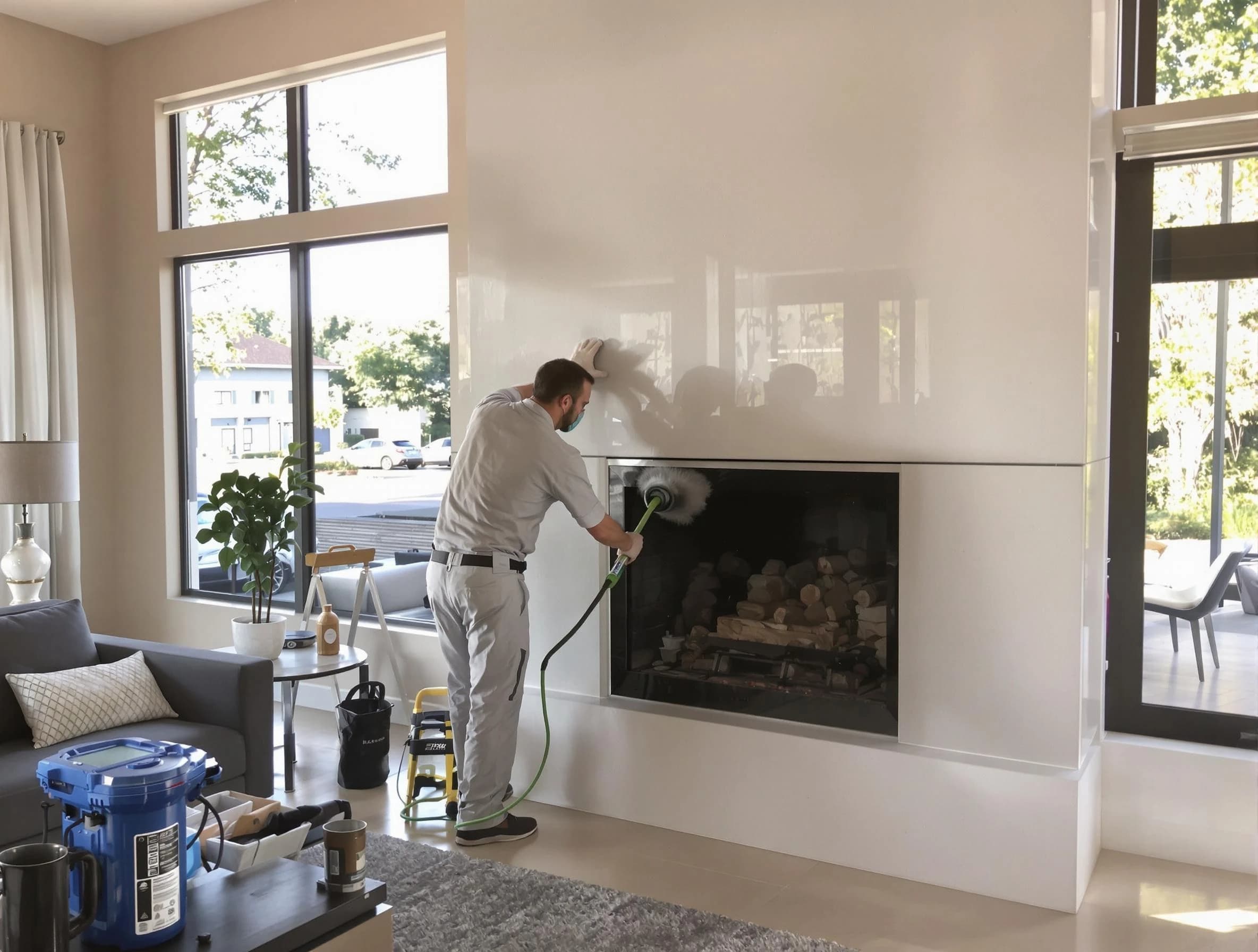 Stockbridge Chimney Sweep performing thorough soot removal in Stockbridge, GA