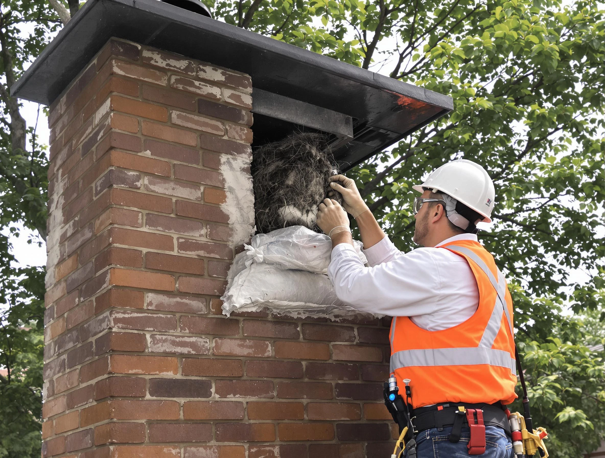 Humane removal of debris and animals by Stockbridge Chimney Sweep in Stockbridge, GA