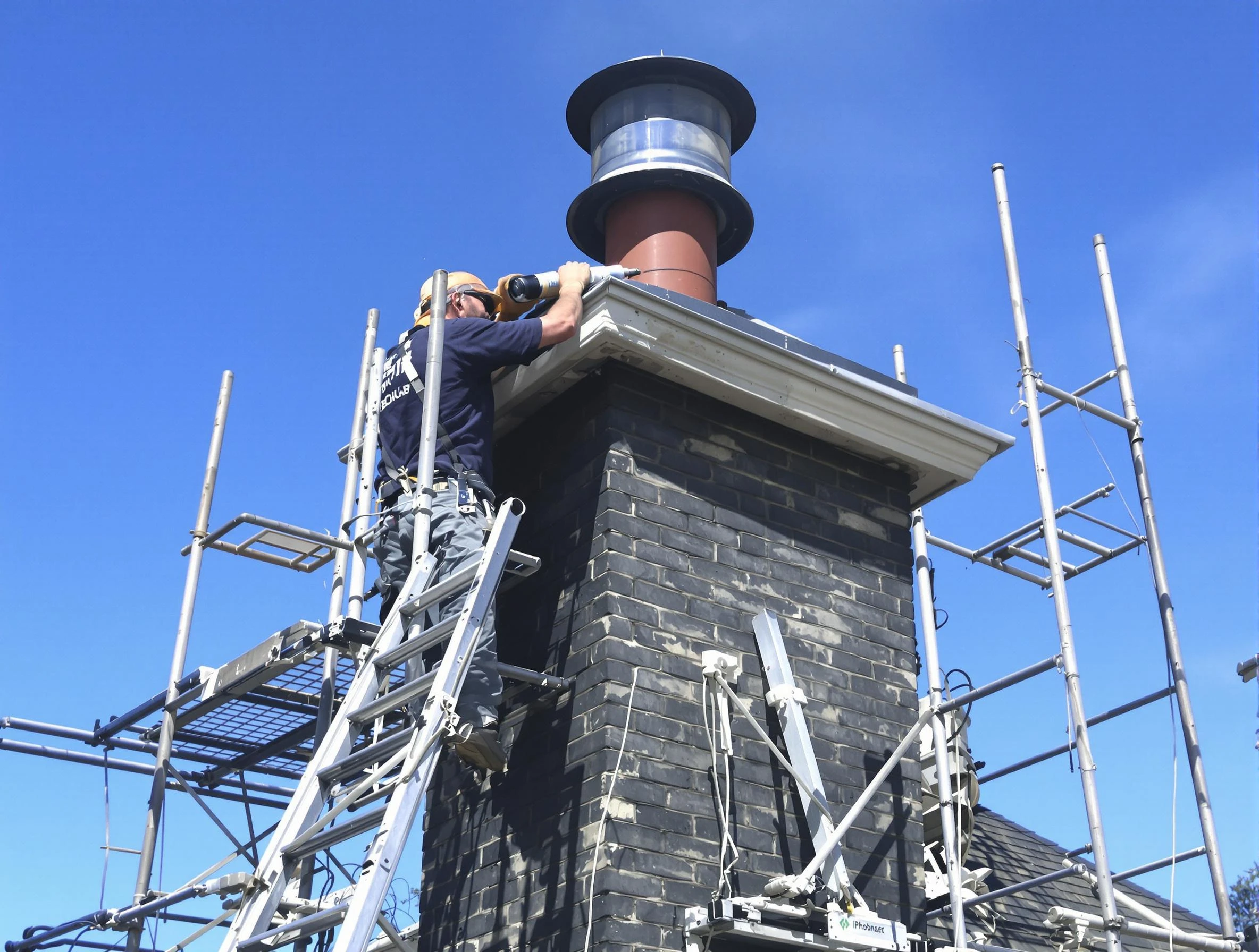 Sturdy chimney crown finished by Stockbridge Chimney Sweep in Stockbridge, GA