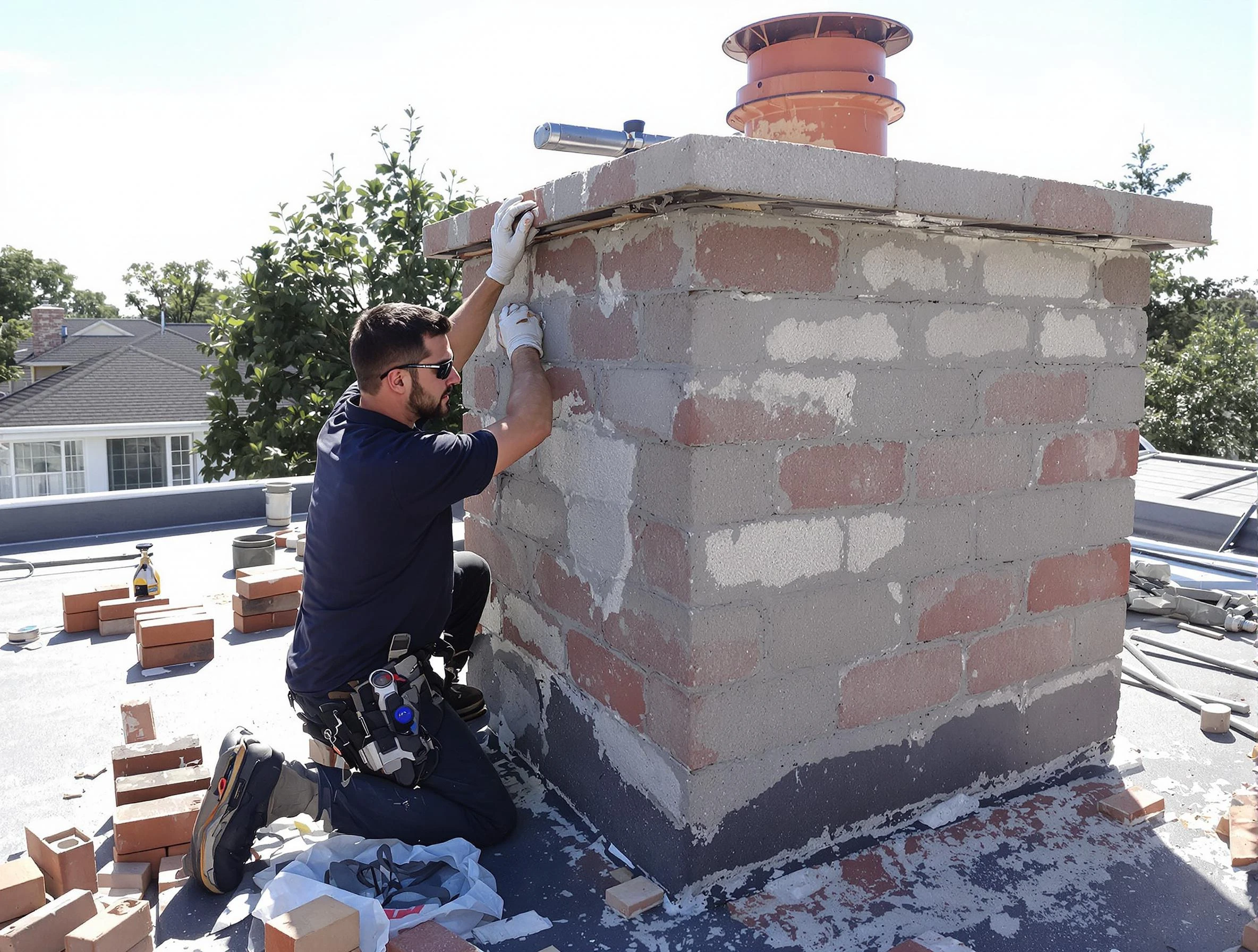 Advanced chimney repair process by Stockbridge Chimney Sweep in Stockbridge, GA